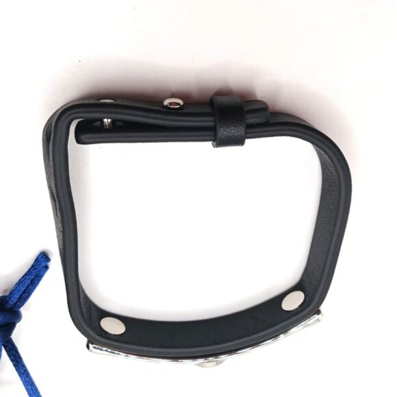 Pet Dog Black Leather Bracelet-New With Dust Bag - Picture 6 of 8